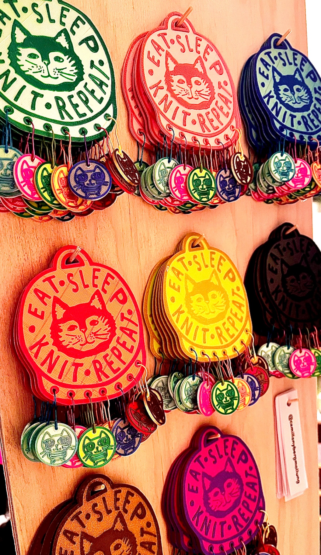 Stickmarkörer - Eat Sleep Knit Repeat
