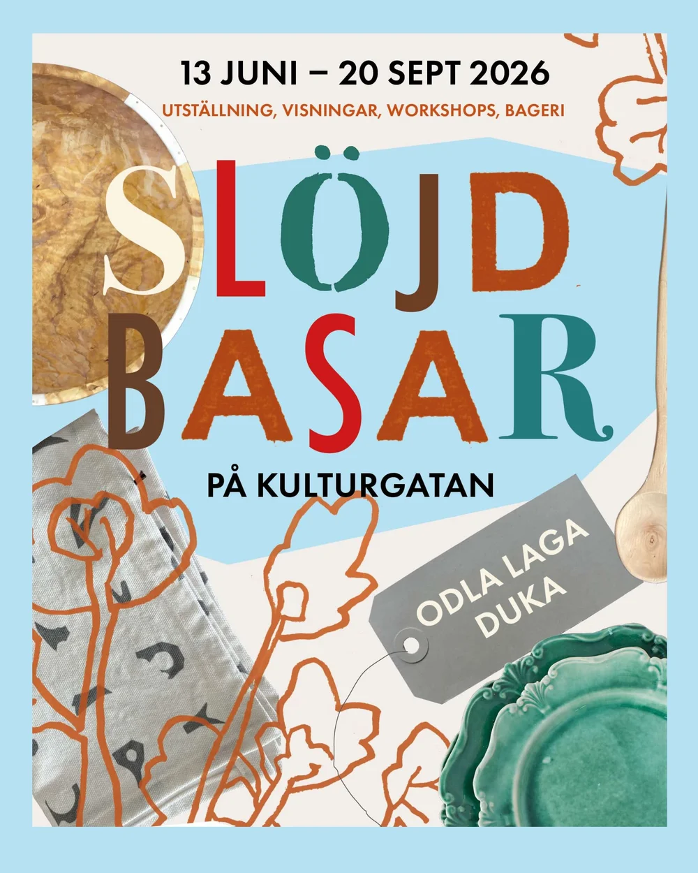 SLÖJDBASAR 2026 — odla laga duka